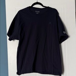 Champion Men's Short Sleeve Crew Tee in Navy Blue